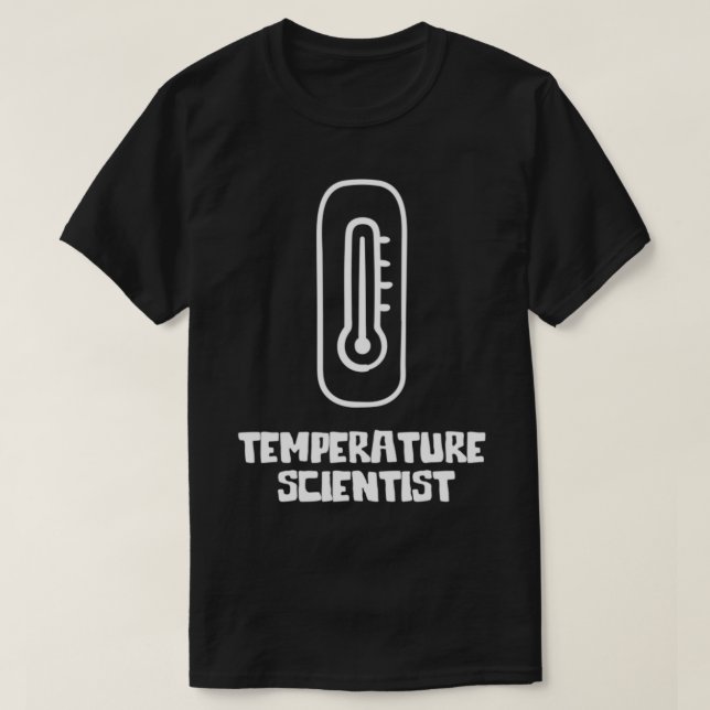 Temperaturforskare termometer t shirt (Design framsida)