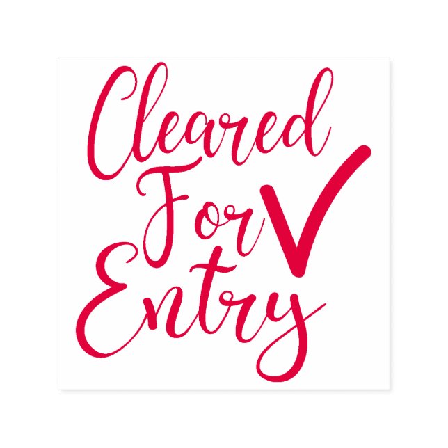 Temperaturkontroll / Clearad för inträde Självfärgande Stämpel (Design)