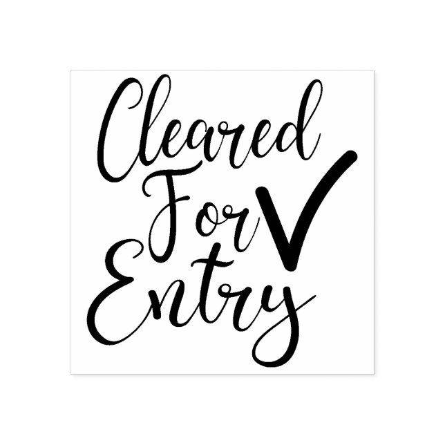 Temperaturkontroll / Clearad för inträde Stämpel (Tryck)