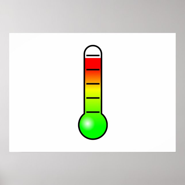 Temperaturtermometer Poster (Framsidan)