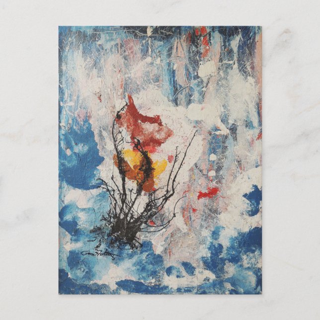 Tempest -Abstrakt av Gene Foltuz Mini Print Vykort (Framsida)