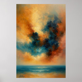 Tempest Serenity Abstract Poster