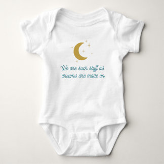 Tempest Shakespeare Quote Baby Bodydress T Shirt