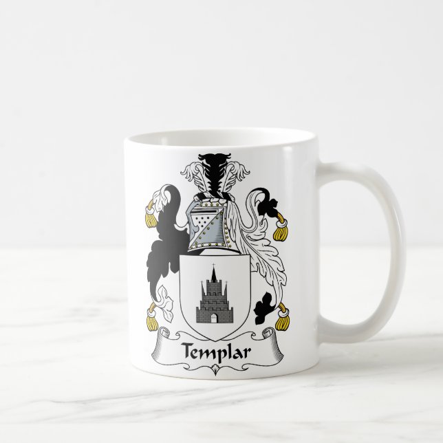 Templar familjvapensköld kaffemugg (Höger)