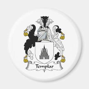 Templar familjvapensköld magnet