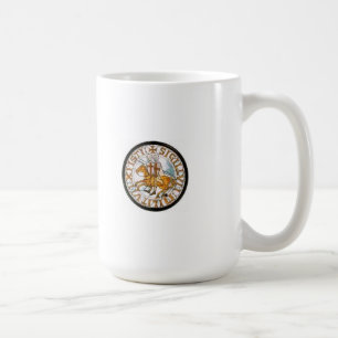 Templar förseglar muggen kaffemugg