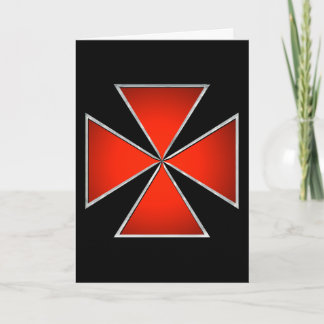 Templar hälsningkort kort