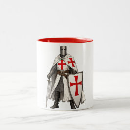 Templar Knight Crusader Coffee Mug Två-Tonad Mugg