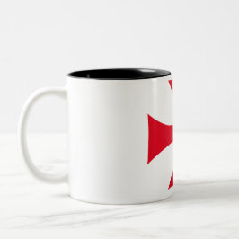 Templar Knight Crusader Coffee Mug Två-Tonad Mugg
