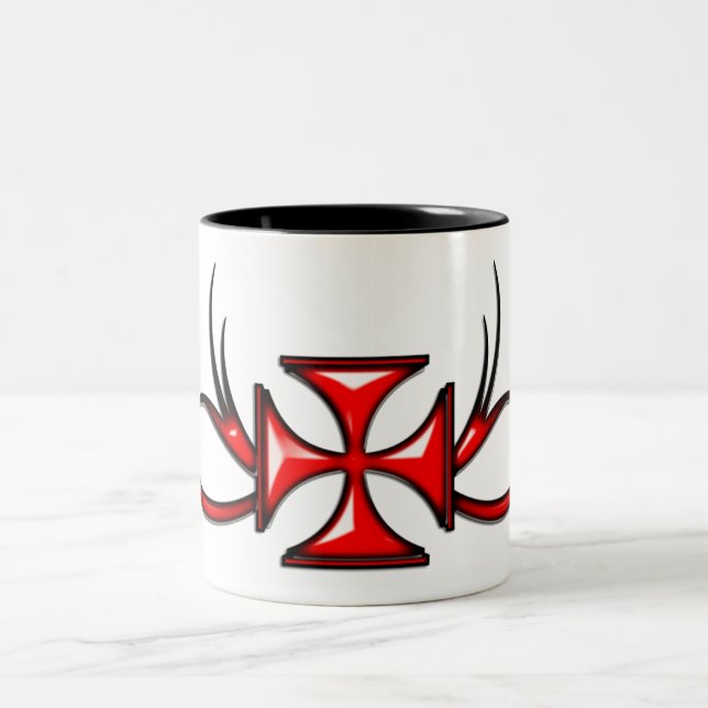 Templar kormugg Två-Tonad mugg (Center)