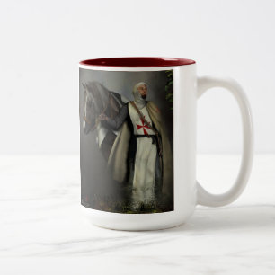 Templar riddare Två-Tonad mugg