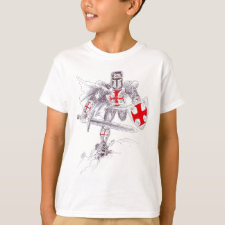 Templar riddarekonst tee shirt