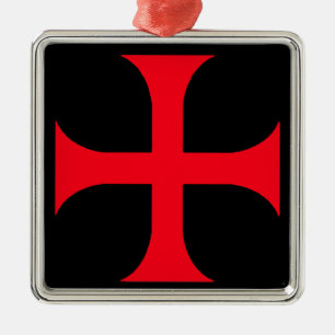 Templar Röda kor Julgransprydnad Metall
