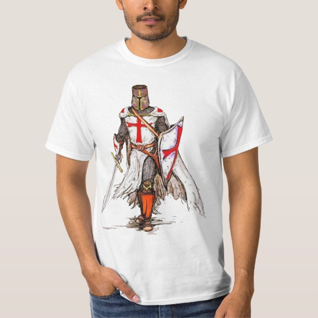 templar tshirt för riddare t-shirt (Framsida)