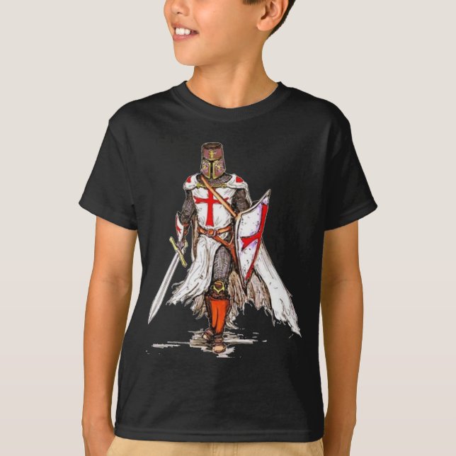templar tshirtbarn för riddare t shirt (Framsida)