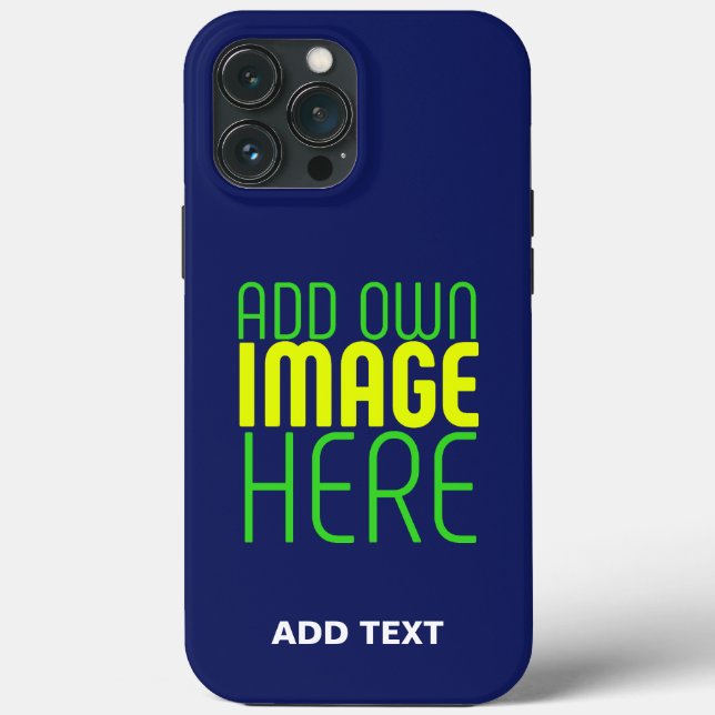 TEMPLAT FÖR MODERN EDITABLE CUTE NAVY BLUE BILD (Baksida)