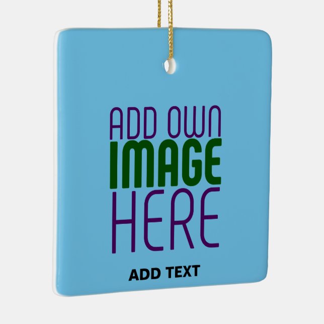 TEMPLAT MED MODERN EDITABLE SWAG HIMLAR BLUE BILD JULGRANSPRYDNAD KERAMIK (Höger)