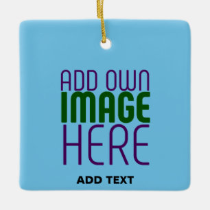 TEMPLAT MED MODERN EDITABLE SWAG HIMLAR BLUE BILD JULGRANSPRYDNAD KERAMIK