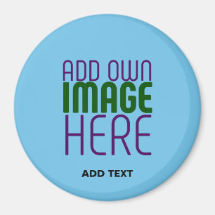 TEMPLAT MED MODERN EDITABLE SWAG HIMLAR BLUE BILD MAGNET