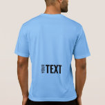 Template Manar Sport-Tek Activewear Back Print T Shirt<br><div class="desc">Lägg till din text här Modern Back Design Print Template Manar Sport-Tek Competitor Activewear Carolina Blue T-Shirt.</div>