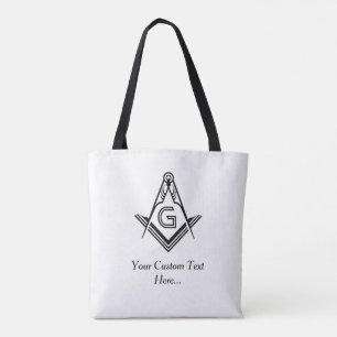 Template Masonic Tote bags Unik gåva av Freemas Tygkasse