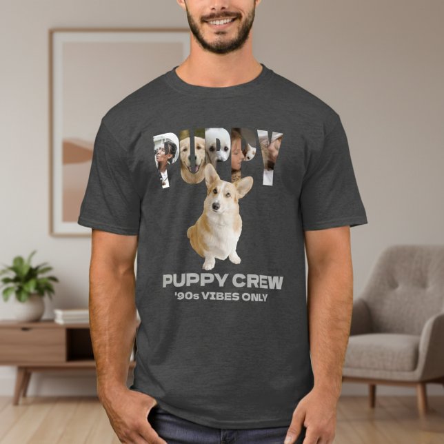 Template Men's T-Shirts Pet Puppy Custom Photo  (Skapare uppladdad)
