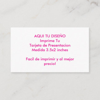 Template para Tarjetas de Presentacion Your design Visitkort