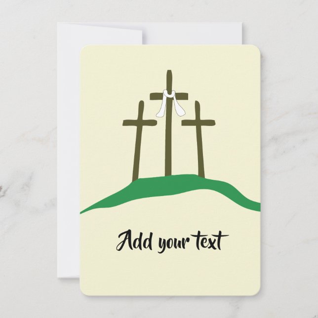 Template Påsk Christian Inbjudningar (Framsida)