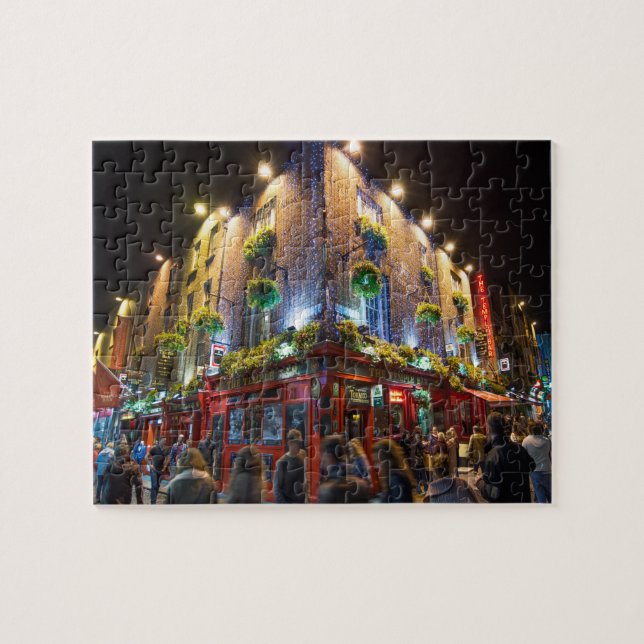 Temple Bar Dublin Irland. Pussel (Horisontell)