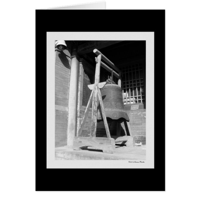 Temple Bell-kort Hälsningskort (Framsidan)