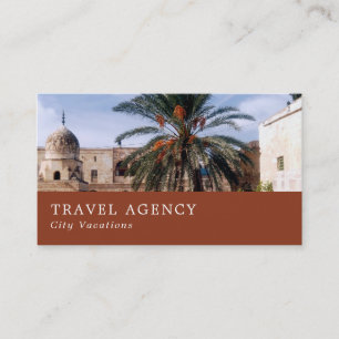 Temple-berget, Affärskortet Jerusalem Travel Agent Visitkort