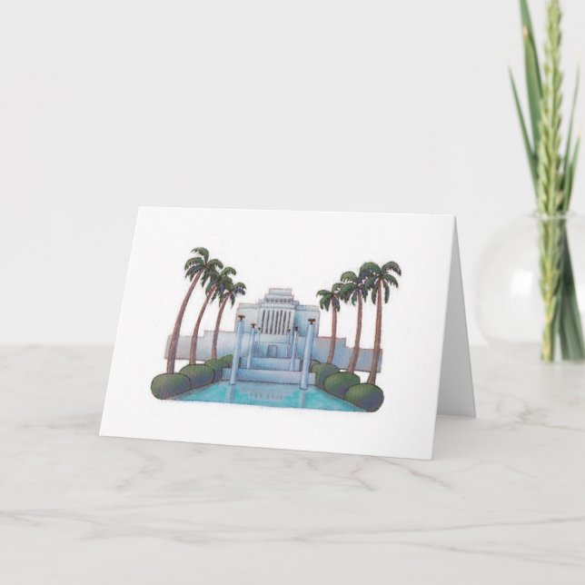 Temple Card Laie Hawaii Kort (Framsida)