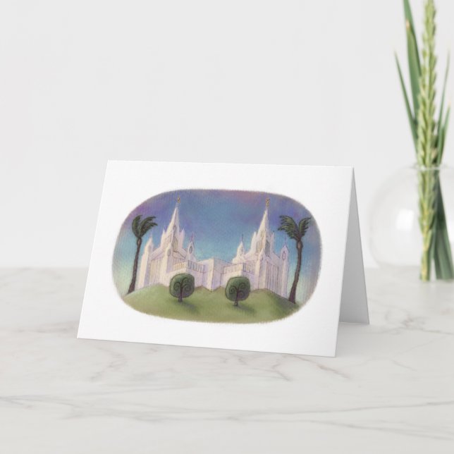 Temple Card San Diego Kort (Framsida)
