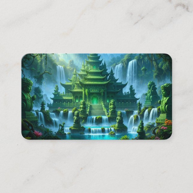 Temple Castle of the Secret Jade Throne Bookmark Visitkort (Framsida)