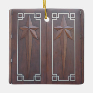 Temple Doors Ceramic Ornament