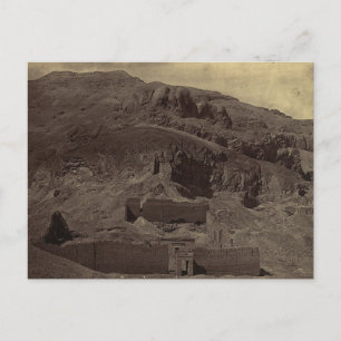 Temple, Egypten omkring 1856 Vykort