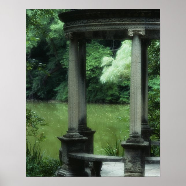 Temple från Kärlek vid Old Westbury Gardens Poster (Framsidan)