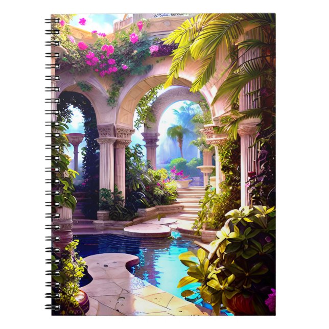 Temple Garden of Atlantis Anteckningsbok (Framsidan)