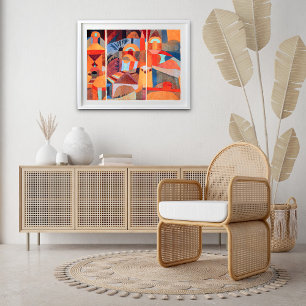 Temple Gardens (1920) av Paul Klee Poster