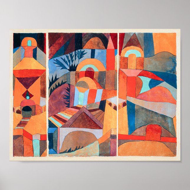 Temple Gardens | Paul Klee | Poster (Framsidan)