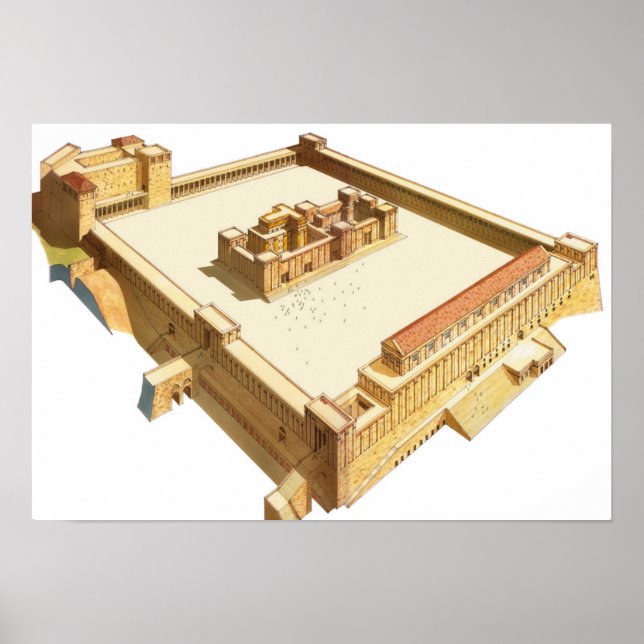 Temple i Jerusalem. Herods Temple Poster (Framsidan)