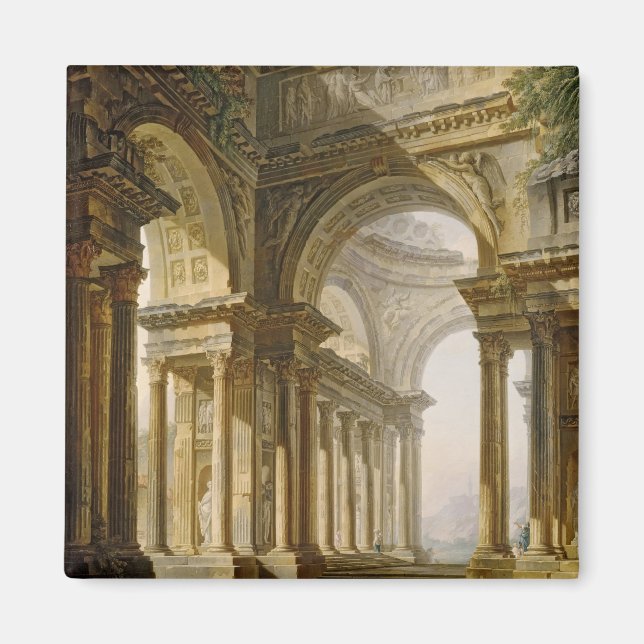 Temple i Ruins Magnet (Framsidan)