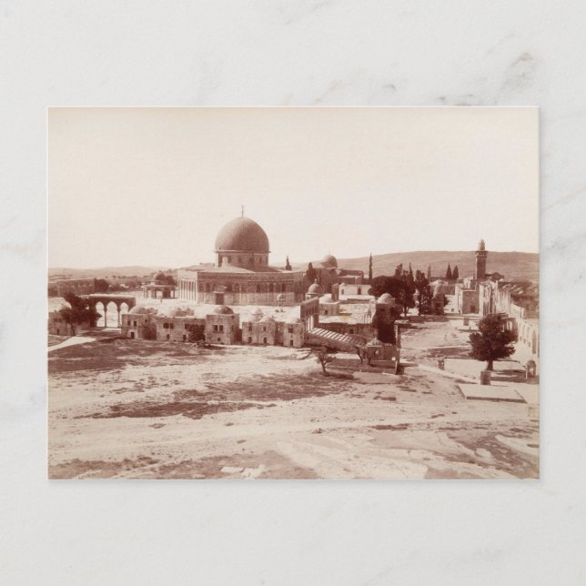 Temple Mount i Jerusalem Vykort (Framsida)