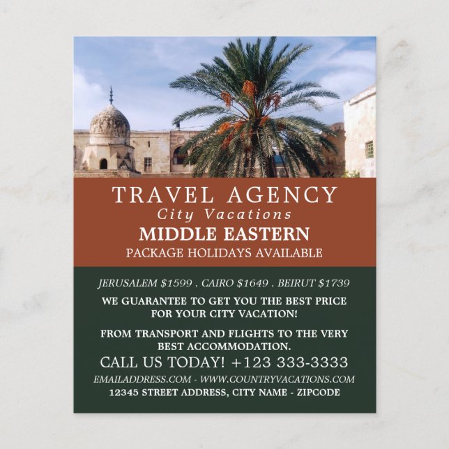Temple Mount, Jerusalem, Travel Agency Flyer (Framsidan)