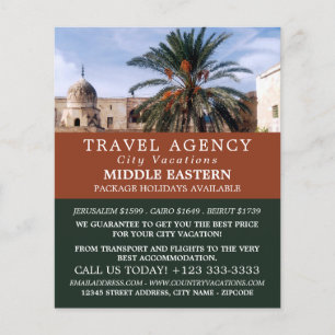 Temple Mount, Jerusalem, Travel Agency Flyer