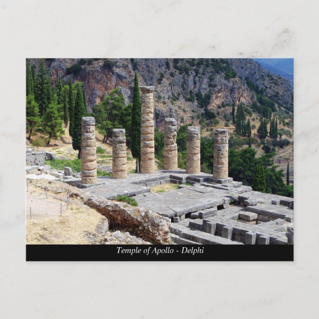 Temple of Apollo - Delphi Vykort (Framsida)