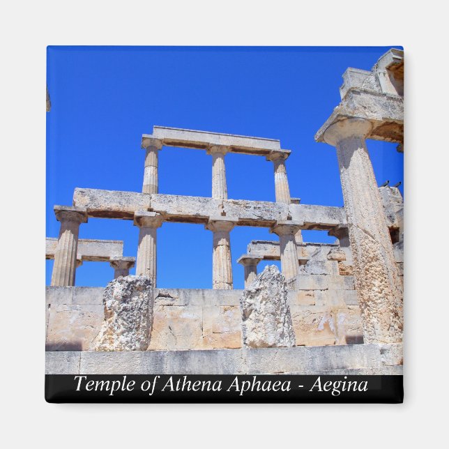 Temple of Athena Aphaea - Aegina Magnet (Framsidan)