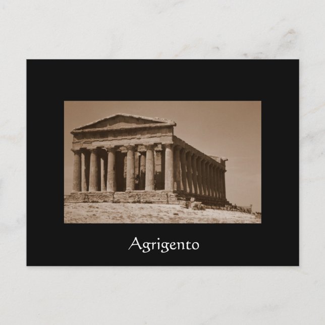 Temple of Concordia Vykort (Framsida)