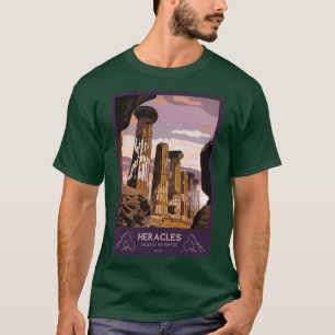 Temple of Heracles Agrigento Valley of the Temples T Shirt