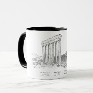 Temple of Jupiter, Baalbek, Libanon Mugg